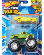 Buggy Hot Wheels Monster Trucks - Midwest madness, με αυτοκίνητο -1